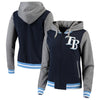 Tampa Bay Rays 5th & Ocean by New Era Women's French Terry Full-Zip Hoodie