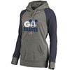 Atlanta Braves   Women's Disney Rally Cry Tri-Blend Raglan Pullover Hoodie - Ash