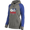 Chicago Cubs   Women's Disney Rally Cry Tri-Blend Raglan Pullover Hoodie - Ash