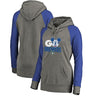 Milwaukee Brewers   Women's Disney Rally Cry Tri-Blend Raglan Pullover Hoodie - Ash