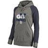 San Diego Padres   Women's Disney Rally Cry Tri-Blend Raglan Pullover Hoodie - Ash
