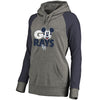 Tampa Bay Rays   Women's Disney Rally Cry Tri-Blend Raglan Pullover Hoodie - Ash