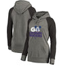 Colorado Rockies   Women's Disney Rally Cry Tri-Blend Raglan Pullover Hoodie - Ash