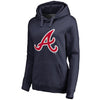 Dansby Swanson Atlanta Braves   Women's Backer Pullover Hoodie - Navy