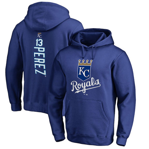 Salvador Perez Kansas City Royals   Backer Pullover Hoodie - Royal