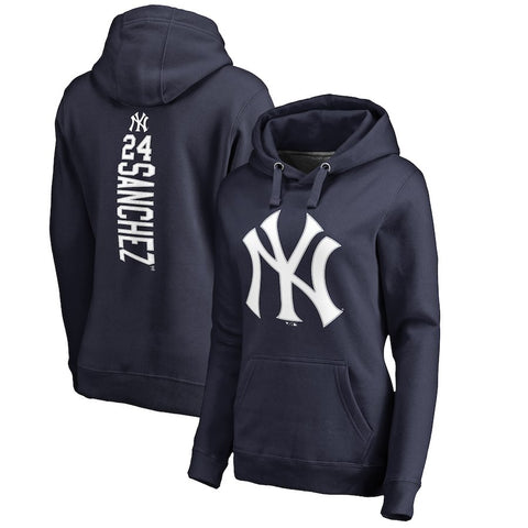 Gary Sanchez New York Yankees   Women's Backer Pullover Hoodie - Navy