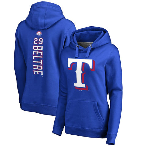 Adrian Beltre Texas Rangers   Women's Backer Pullover Hoodie - Royal