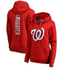 Bryce Harper Washington Nationals   Women's Backer Pullover Hoodie - Red