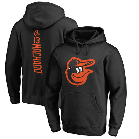 Manny Machado Baltimore Orioles   Backer Pullover Hoodie - Black