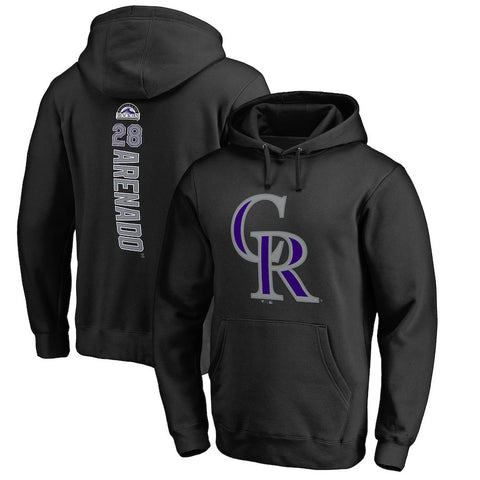 Nolan Arenado Colorado Rockies   Backer Pullover Hoodie - Black