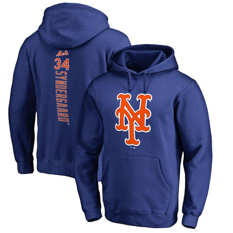 Noah Syndergaard New York Mets   Backer Pullover Hoodie - Royal