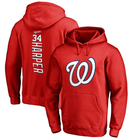 Bryce Harper Washington Nationals   Backer Pullover Hoodie - Red