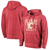 Calgary Flames   Vintage Collection Old Favorite Shadow Washed Pullover Hoodie - Red