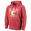Calgary Flames   Vintage Collection Old Favorite Shadow Washed Pullover Hoodie - Red
