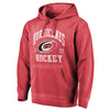 Carolina Hurricanes   Vintage Collection Old Favorite Shadow Washed Pullover Hoodie - Red