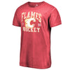 Calgary Flames   Vintage Collection Old Favorite Shadow Washed T-Shirt - Red