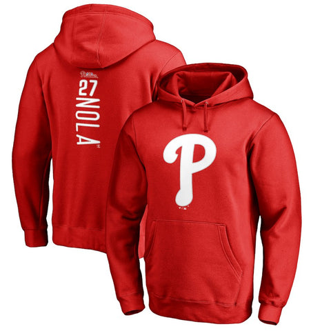 Aaron Nola Philadelphia Phillies   Backer Pullover Hoodie - Red