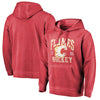 Calgary Flames   Vintage Collection Old Favorite Shadow Washed Pullover Hoodie - Red