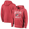 Carolina Hurricanes   Vintage Collection Old Favorite Shadow Washed Pullover Hoodie - Red
