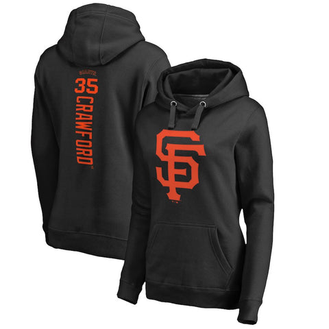 Brandon Crawford San Francisco Giants   Women's Backer Pullover Hoodie - Black