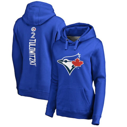 Troy Tulowitzki Toronto Blue Jays   Women's Backer Pullover Hoodie - Royal