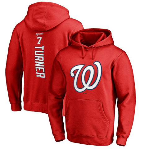 Trea Turner Washington Nationals   Backer Pullover Hoodie - Red
