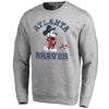 Atlanta Braves   Disney MLB Tradition Pullover Sweatshirt - Heathered Gray