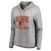 Baltimore Orioles Let Loose by RNL Women's Cozy Collection Steadfast Pullover Hoodie - Heathered Gray