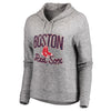 Boston Red Sox Let Loose by RNL Women's Cozy Collection Steadfast Pullover Hoodie - Heathered Gray
