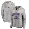 Colorado Rockies Let Loose by RNL Women's Cozy Collection Steadfast Pullover Hoodie - Heathered Gray