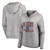 Detroit Tigers Let Loose by RNL Women's Cozy Collection Steadfast Pullover Hoodie - Heathered Gray