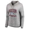 Houston Astros Let Loose by RNL Women's Cozy Collection Steadfast Pullover Hoodie - Heathered Gray