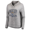 Kansas City Royals Let Loose by RNL Women's Cozy Collection Steadfast Pullover Hoodie - Heathered Gray