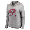 Los Angeles Angels Let Loose by RNL Women's Cozy Collection Steadfast Pullover Hoodie - Heathered Gray
