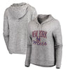 New York Mets Let Loose by RNL Women's Cozy Collection Steadfast Pullover Hoodie - Heathered Gray