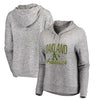 Oakland Athletics Let Loose by RNL Women's Cozy Collection Steadfast Pullover Hoodie - Heathered Gray