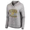 Pittsburgh Pirates Let Loose by RNL Women's Cozy Collection Steadfast Pullover Hoodie - Heathered Gray