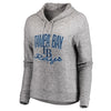 Tampa Bay Rays Let Loose by RNL Women's Cozy Collection Steadfast Pullover Hoodie - Heathered Gray