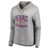 Texas Rangers Let Loose by RNL Women's Cozy Collection Steadfast Pullover Hoodie - Heathered Gray