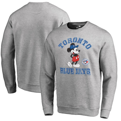 Toronto Blue Jays   Disney MLB Tradition Pullover Sweatshirt - Heathered Gray