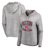 Boston Red Sox Let Loose by RNL Women's Cozy Collection Steadfast Pullover Hoodie - Heathered Gray
