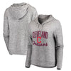 Cleveland Indians Let Loose by RNL Women's Cozy Collection Steadfast Pullover Hoodie - Heathered Gray