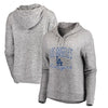Los Angeles Dodgers Let Loose by RNL Women's Cozy Collection Steadfast Pullover Hoodie - Heathered Gray