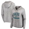 Seattle Mariners Let Loose by RNL Women's Cozy Collection Steadfast Pullover Hoodie - Heathered Gray