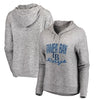 Tampa Bay Rays Let Loose by RNL Women's Cozy Collection Steadfast Pullover Hoodie - Heathered Gray