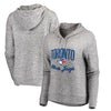 Toronto Blue Jays Let Loose by RNL Women's Cozy Collection Steadfast Pullover Hoodie - Heathered Gray