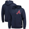 Atlanta Braves Stitches Fleece Full-Zip Hoodie