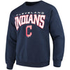 Cleveland Indians Stitches Pullover Crew Sweatshirt