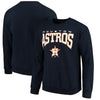 Houston Astros Stitches Pullover Crew Sweatshirt