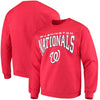 Washington Nationals Stitches Pullover Crew Sweatshirt